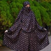 Elegant Palazzo long Khimar Set Product Code: 1645
