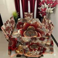 Premium 3D Print Table Cloth Set Product Code: 1964