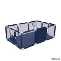 Baby Playpen 6/4 fit | SS Steel Frame & Breathable Mesh Fabric | Safe Indoor Outdoor Baby Play Yard.  Code: P0544